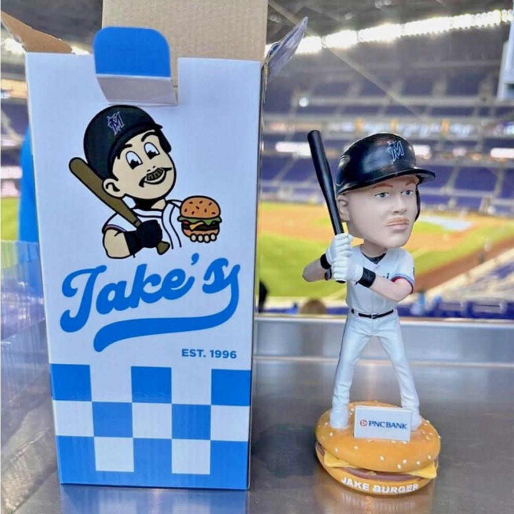 Jake Burger Miami Marlins Bobblehead Collectible